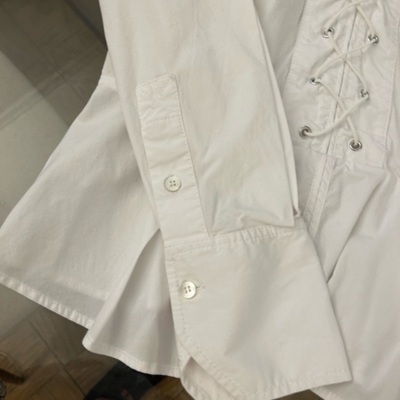 STAUD Monroe Lace-Up Top Size 10 - Picture 9 of 12